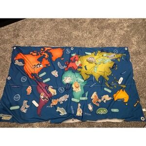 Discovery Kids Fabric Activity World Map  60 Pieces Learn While Having Fun